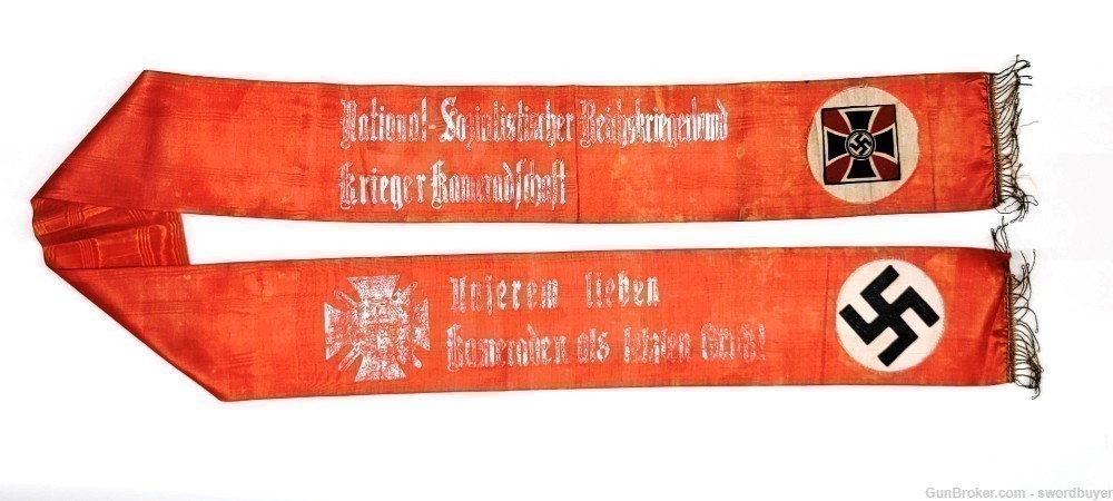 Original WWII German National Socialists Reichskreigerbund Veteran's Funera-img-0