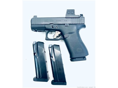 Glock 43 XMOS 9MM 3.5" Barrel Holosun with 3 SA 15 Magazines