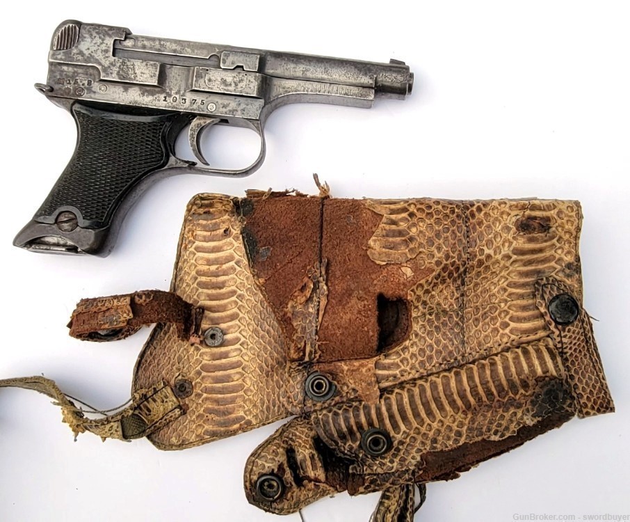 WWII Japanese Type 94 Pistol with Unique Snakeskin Shoulder Holster C&R!-img-14