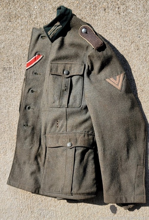 Original WWII German Army Combat Uniform Tunic-img-10
