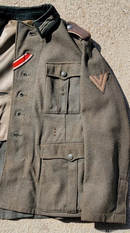 Original WWII German Army Combat Uniform Tunic-img-8
