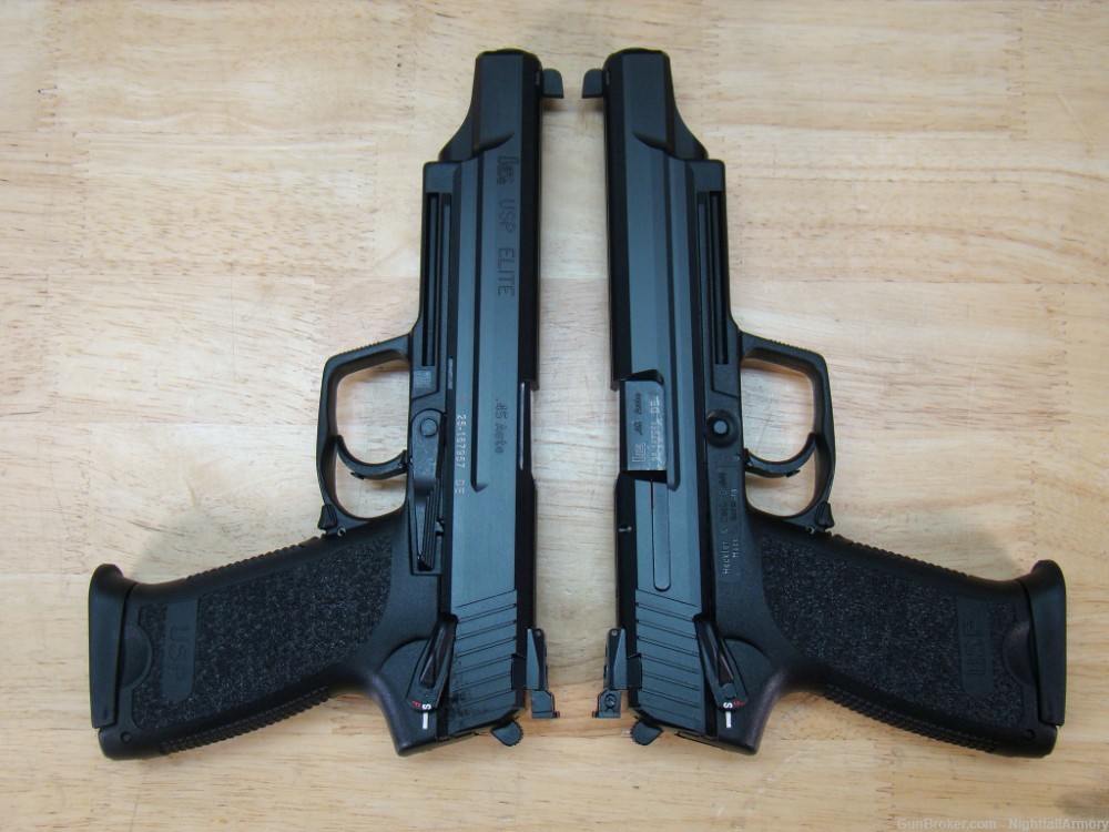 Pair of HK USP-45 Elite Pistols .45ACP USP 45 consec serial #'s H&K USP45 !-img-9