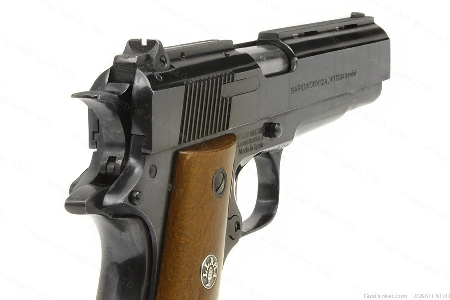 LLAMA IXA 45ACP 1911 Style Pistol, Polished Blue, Wood Grips, 1982 Stoeger-img-3
