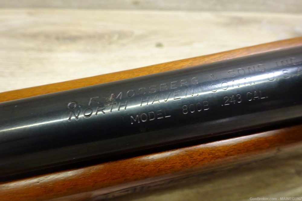 MOSSBERG 800B 243 WIN 22' Rifle Wood Stock & Scope Nice-img-9