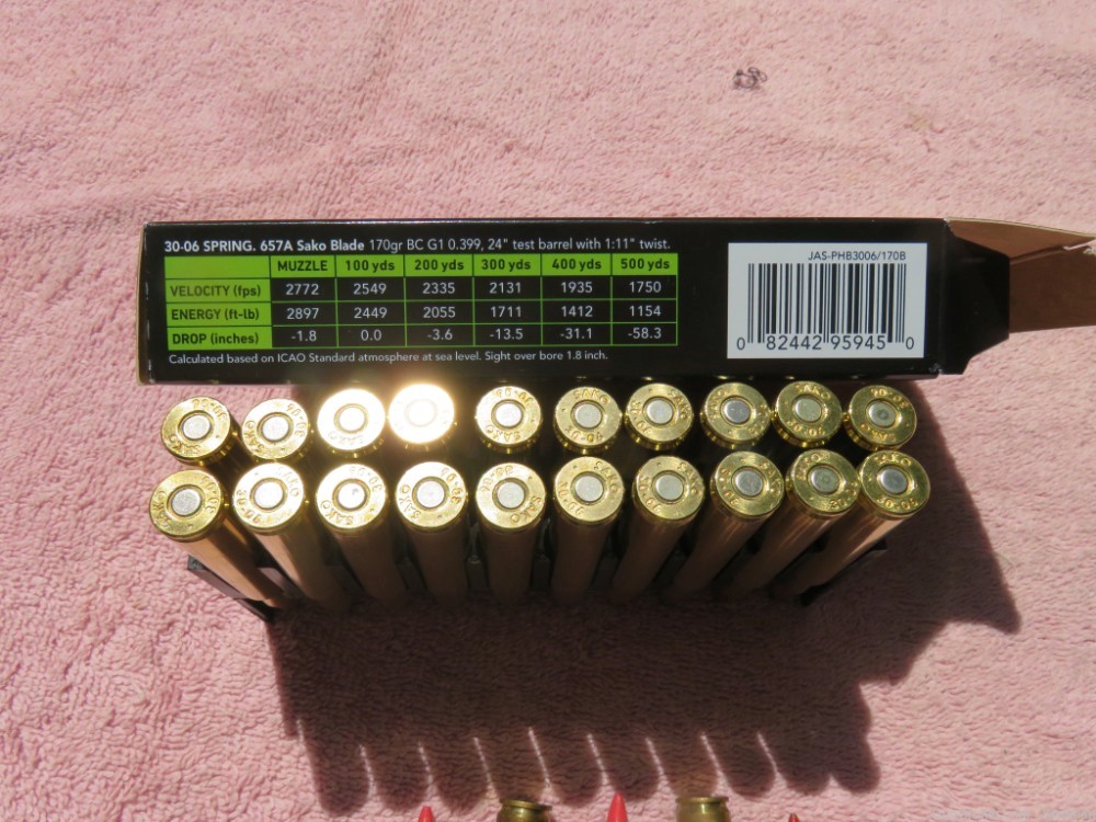 Sako 30.06 Sprg. 170gr. 2772fps. Plus 5 Rnds Rare Red tracers-img-4