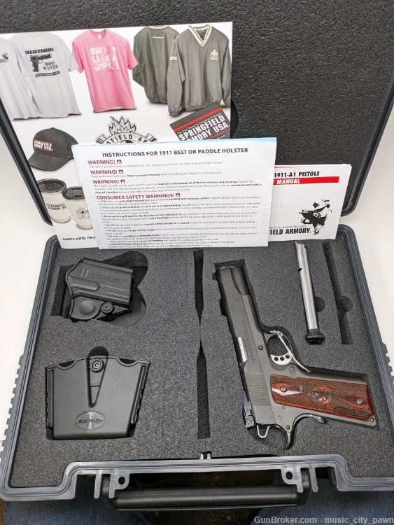 SPRINGFIELD ARMORY 1911 RANGE OFFICER TARGET 9x19 FACTORY CASE USED -img-6
