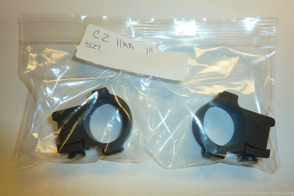 CZ MFG 527 1" HIGH STEEL SCOPE RINGS -img-0