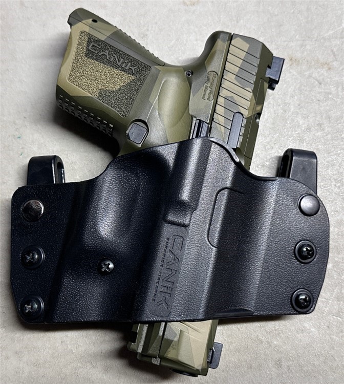 RARE No ReSeRvE Canik TP9 Elite SC 9mm 12/15+1 Splinter Green Camo Package-img-34