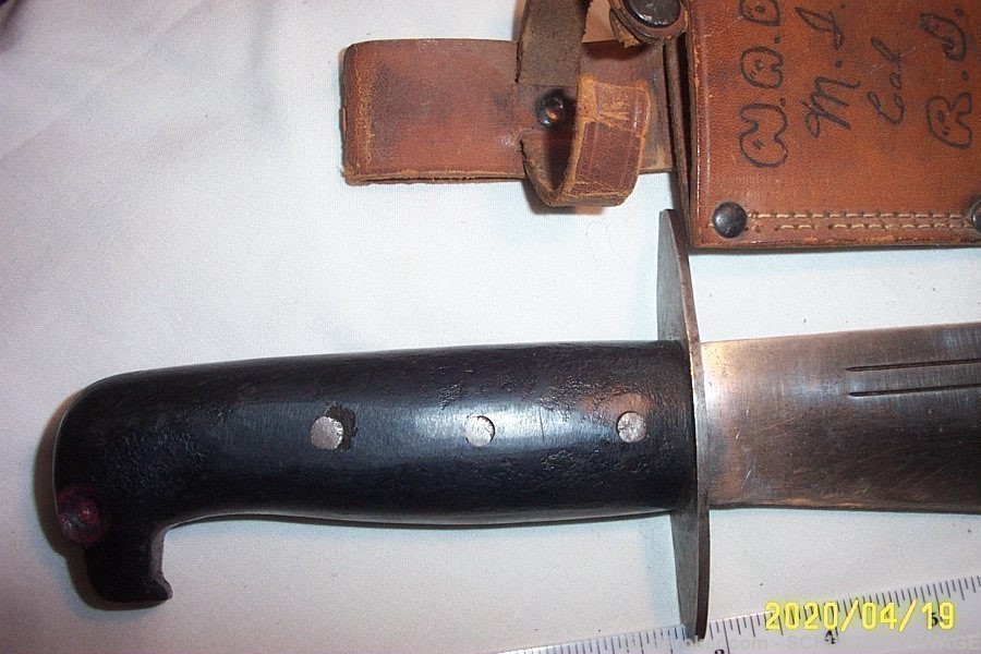 RARE WWII WW II WESTERN V44  USMC RAIDER KNIFE-img-17