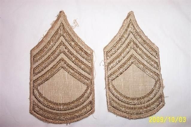 WW II WWII U.S.M.C. U.S. ARMY GUNNERY SERGEANT INSIGNIA-img-1