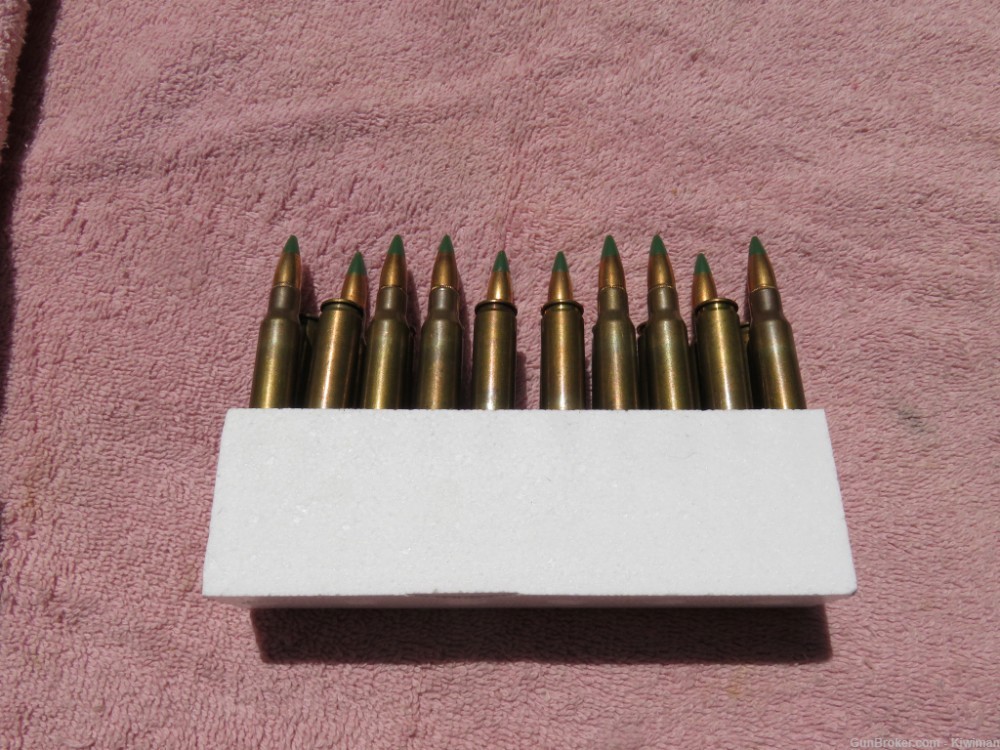 Rare Green .308 Win. tracer  G H. 147Gr. 2850fps. 20 Rounds-img-1