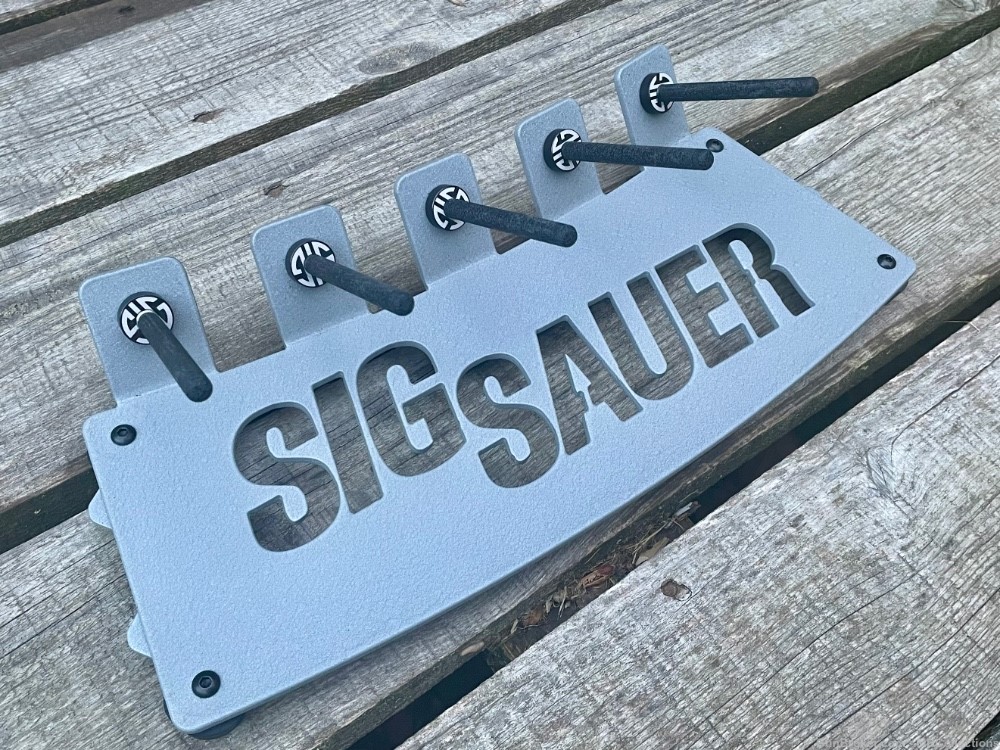 Sig Sauer Pistol Silencer Display Rack Perfect for Man Cave -img-1