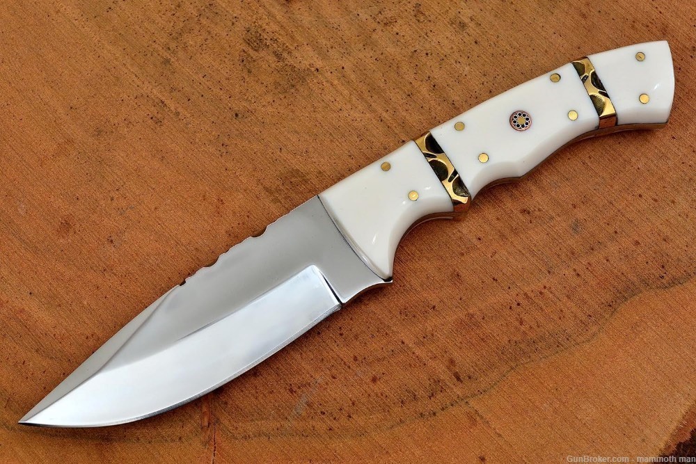 Skinner knife with leather sheath-img-2