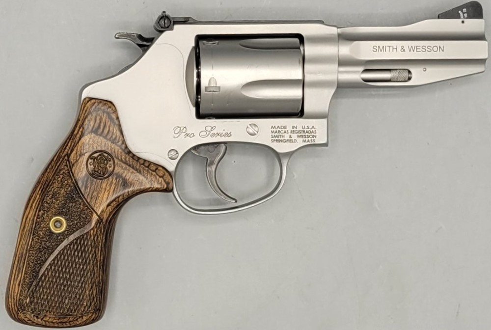 Smith & Wesson Model 60 Pro Series .357 Magnum 3" Stainless Steel Revolver -img-1
