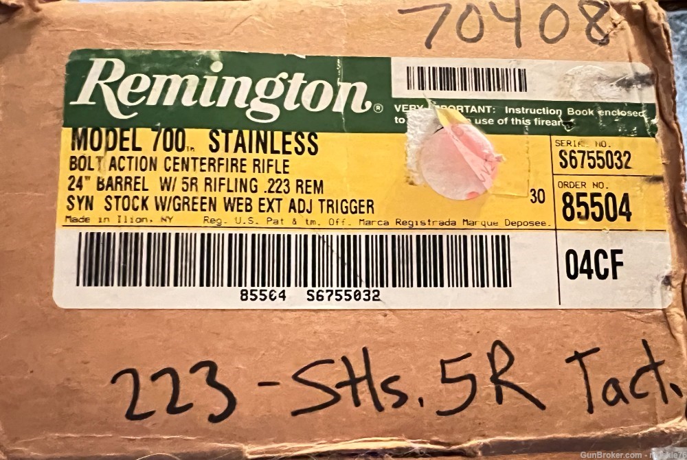 BNIB Remington 700 Stainless 223 Heavy 24" 5R 1:9 H-S Precision Stock-img-16