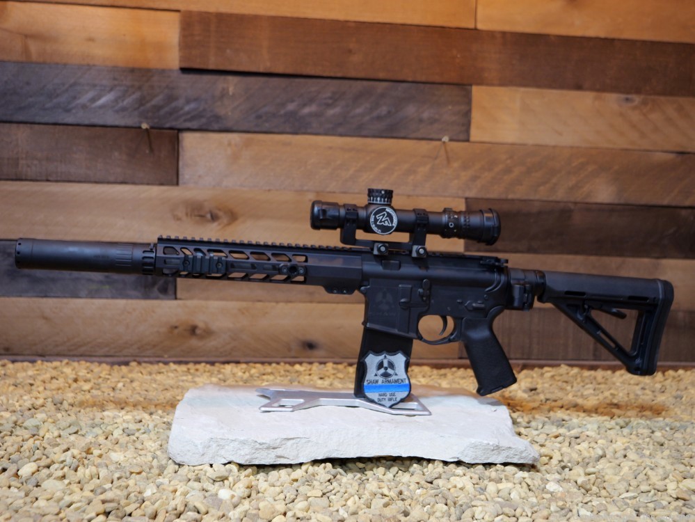 Shaw Armament Systems L.E. Only 10.5" Rifle ThunderCan Azimuth Suppressor.-img-0
