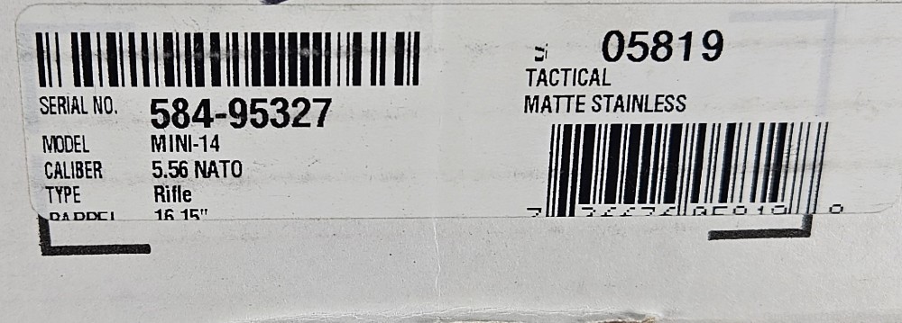  Ruger Mini-14 Tactical 5.56NATO Matte Stainless Black unfired, NIB-img-4