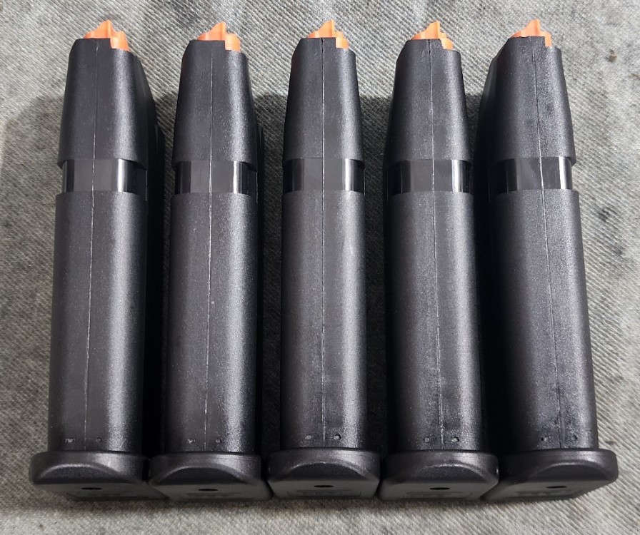 Lot of 5 UNUSED Glock 43x/48 9mm Magazines 10 Round Capacity-img-1