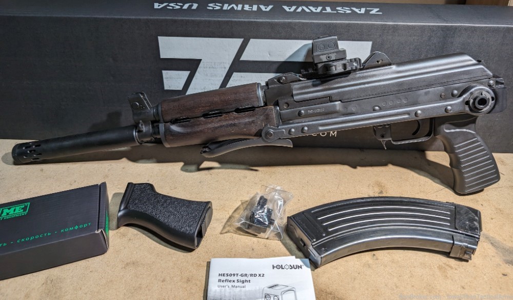 Zastava Arms ZPAP92 Rifle w/ Underfolder Stock and Holosun HE509T Green Dot-img-3