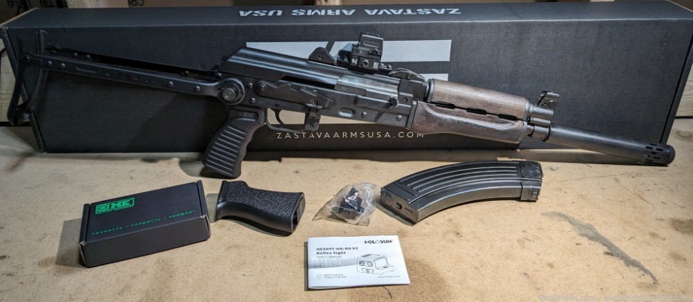 Zastava Arms ZPAP92 Rifle w/ Underfolder Stock and Holosun HE509T Green Dot-img-0