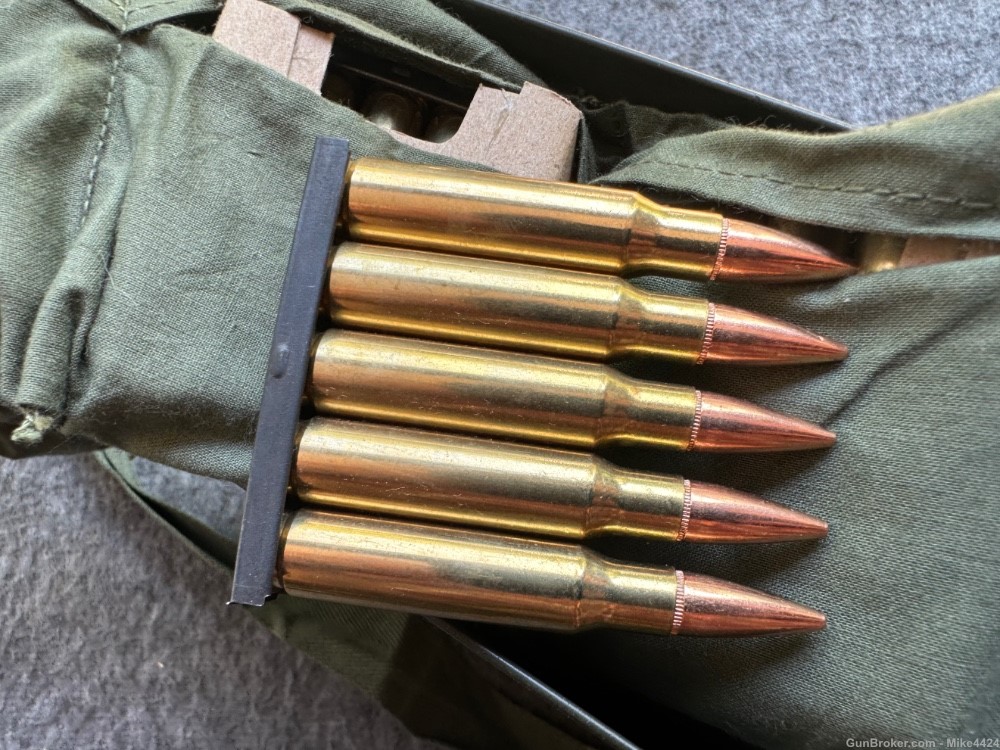 240 Rounds-US Military 7.62x51 308 Winchester Ammo-On Clips in Bandoliers-img-2