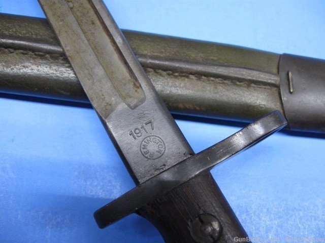 US 1917 REMINGTON BAYONET w/ JEWELL 1918 SCABBARD REMINGTON MODEL 1917 MINT-img-2