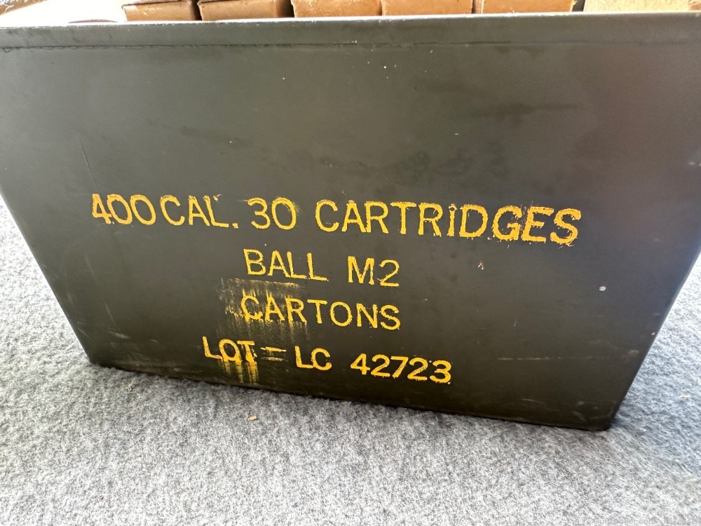 400 Rounds-USGI Lake City 30-06 M2 Ball Ammo-For M1 Garand-In Can-Nice-img-4