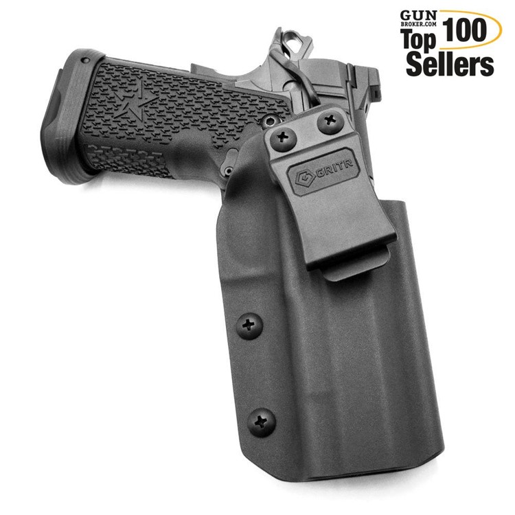 GRITR IWB Kydex RH Gun Holster Compatible with Staccato (STI) P/XC/XL/C2-img-0