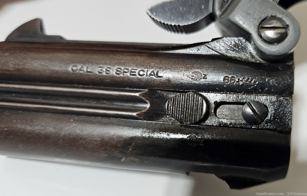 BURGO Derringer 2 shot .38 SPL German 3" pocket pistol German Markings!-img-8