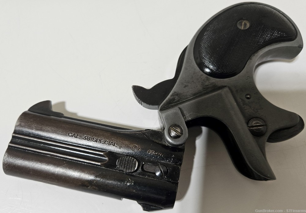 BURGO Derringer 2 shot .38 SPL German 3" pocket pistol German Markings!-img-7