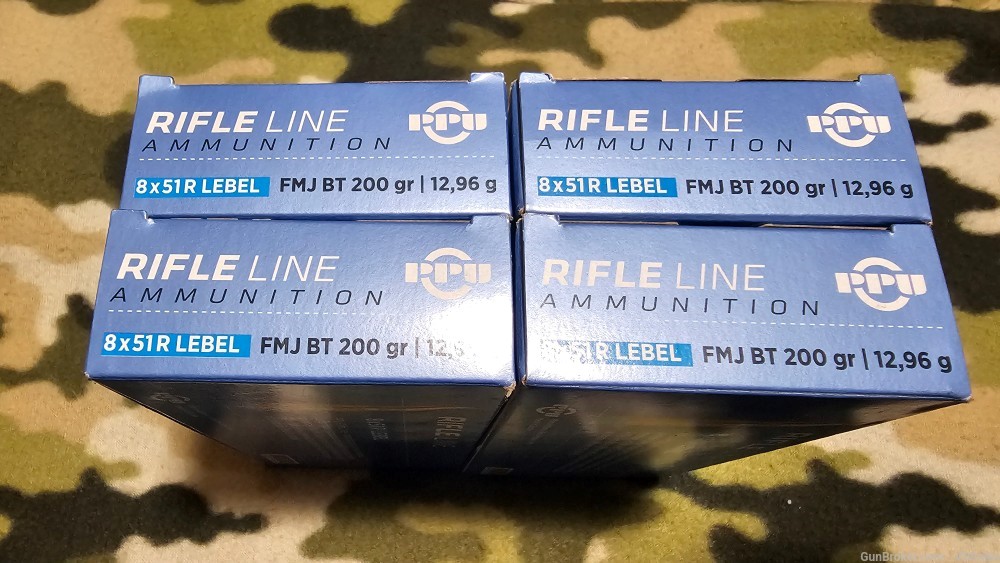 8x51R 8mm Lebel Prvi Partizan 80 Rounds 4x Boxes 8x51 FREE SHIP NO CC -img-1