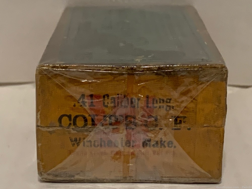 Scarce and Super Rare Partially Sealed Winchester Picture Box .41 Long Colt-img-8