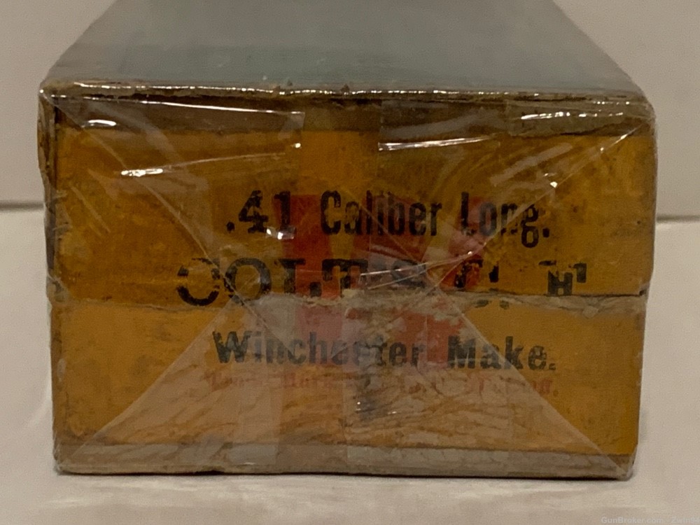 Scarce and Super Rare Partially Sealed Winchester Picture Box .41 Long Colt-img-6