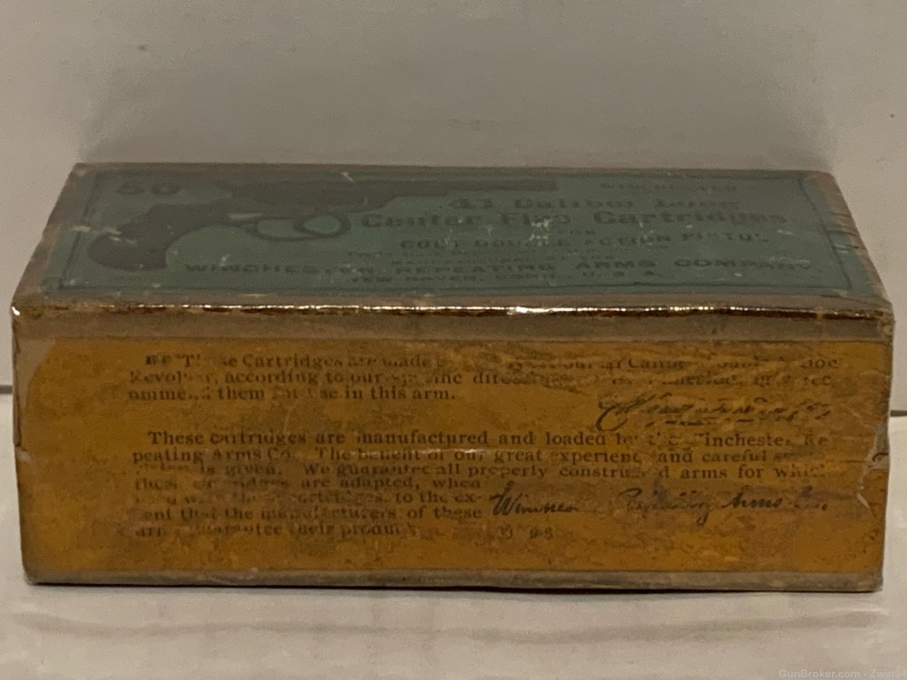 Scarce and Super Rare Partially Sealed Winchester Picture Box .41 Long Colt-img-4