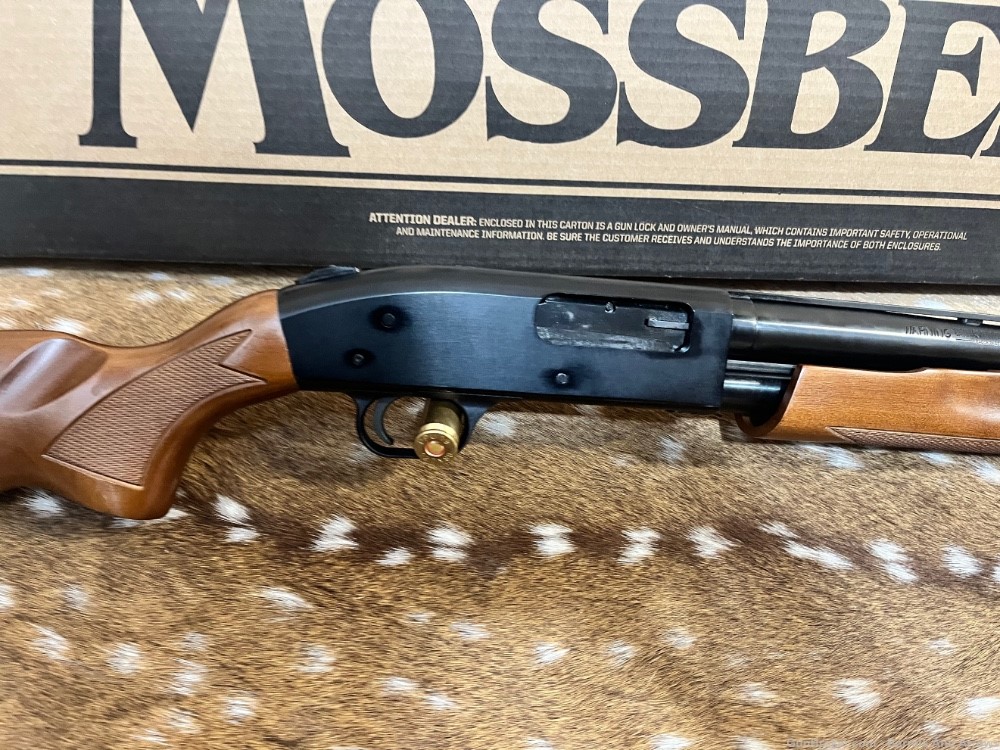 Mossberg 500 Batam youth 12 ga Wood Stock blued  excellent condition In Box-img-2