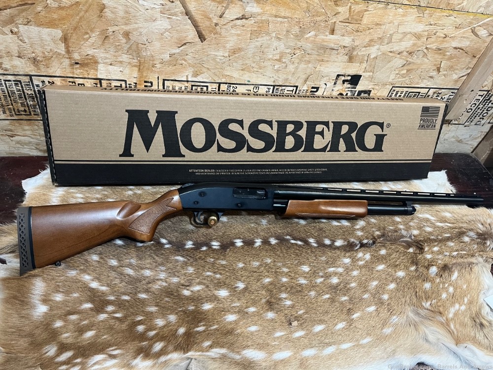 Mossberg 500 Batam youth 12 ga Wood Stock blued  excellent condition In Box-img-0