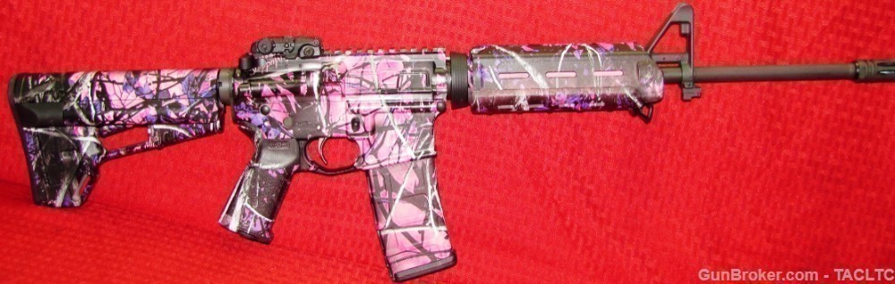 Rare Colt M4 LT6720  AR-15 in MUDDY GIRL CAMO 3 MAGS made only 2013-img-24