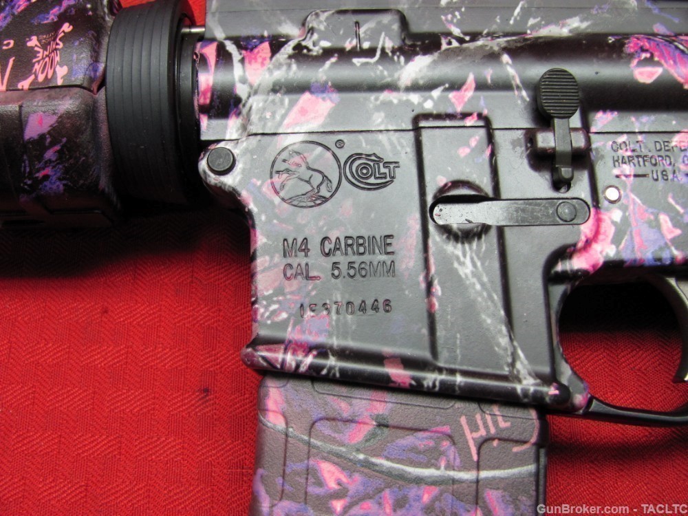 Rare Colt M4 LT6720  AR-15 in MUDDY GIRL CAMO 3 MAGS made only 2013-img-8