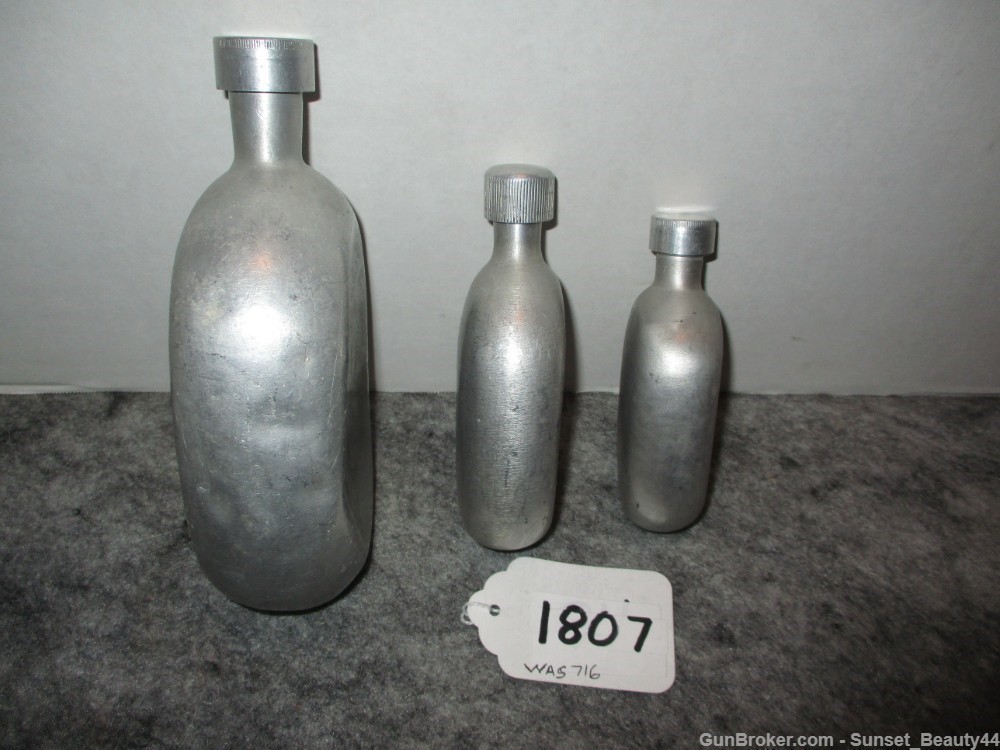 Vintage Bulgarian Military 3 Flask Set-img-7