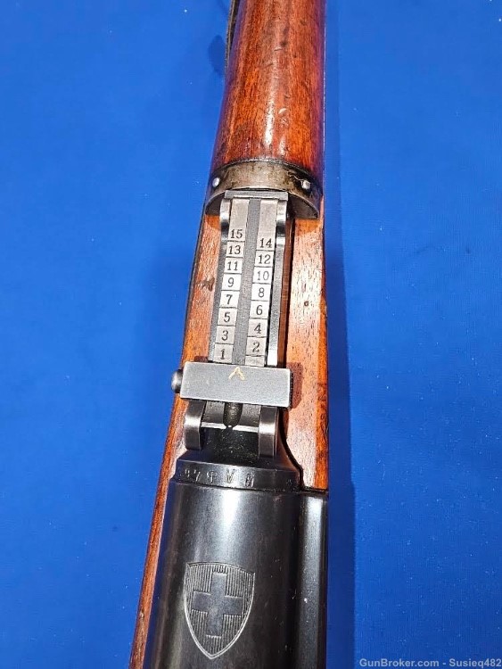 Swiss K31 - 7.5x55mm - Straight Pull Bolt - 1942 Schmidt Rubin VG-Excellent-img-9