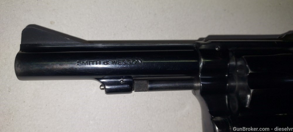 Early Smith & Wesson 34 NO Dash ROUND BUTT 4" Original Grips HONEST -img-17