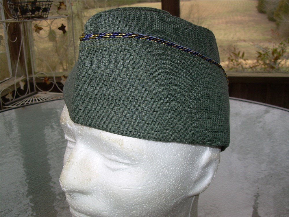 Original NOS Italy Military Overseas Garrison Hat, Italian Cap, 7 1/4, 58-img-1