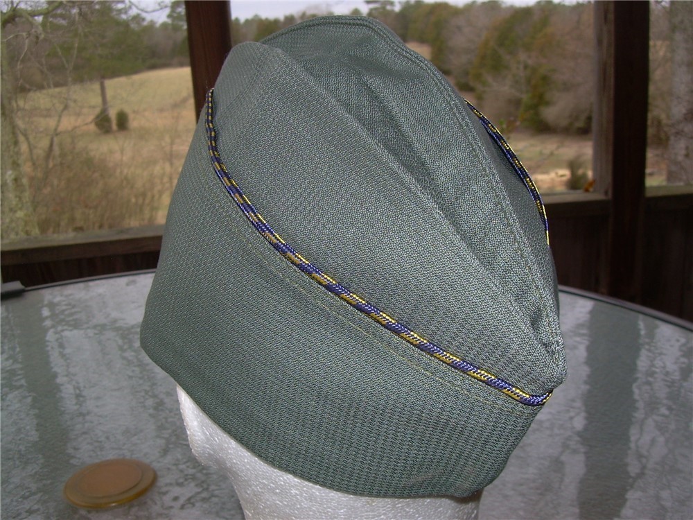 Original NOS Italy Military Overseas Garrison Hat, Italian Cap, 7 1/4, 58-img-2