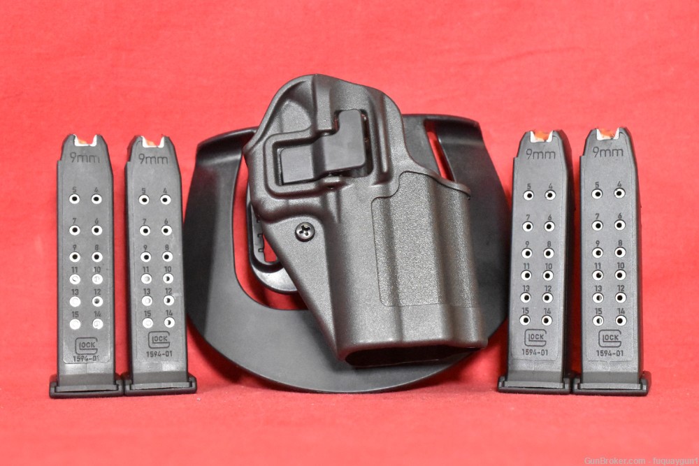 Glock 19 Magazines Serpa Blackhawk Holster G19 Mags Clips 4CT-img-1