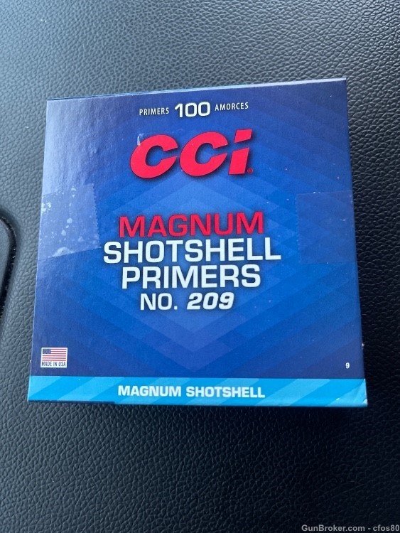 100 (1 tray) CCI NO 209 magnum shot shell primers-img-0