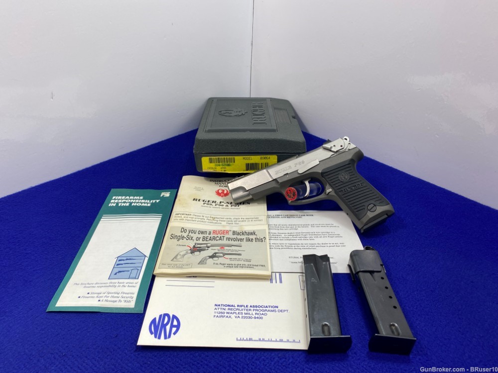 2000 Ruger P89 9mm Blue 4 1/2" *DOUBLE ACTION SEMI-AUTOMATIC PISTOL*-img-0