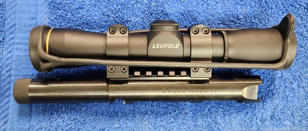 Custom Ruger Mark IV Tactical Pac-Lite Barrel Leupold Optic 12 Mags -img-4