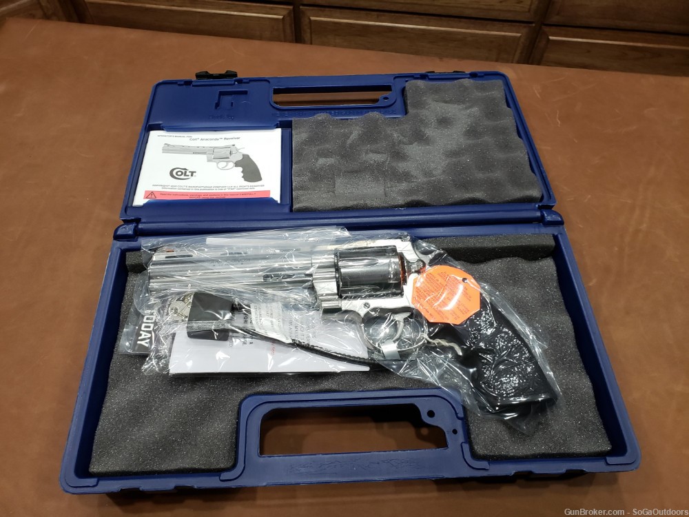 Colt ANACONDA 44 Magnum Stainless 6" Revolver SP6RTS NO RESERVE-img-5