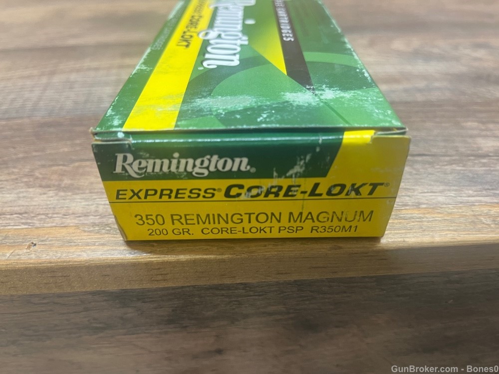 Remington 350 Remington Magnum Ammo 200 Grain Core-lokt PSP 20 round box-img-3