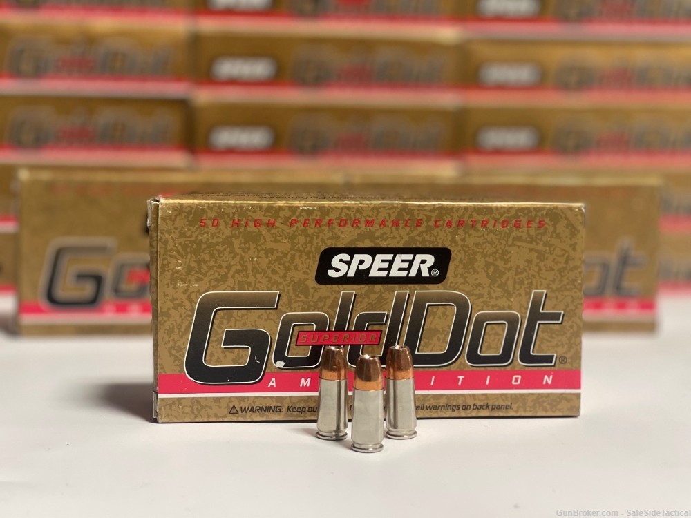 #1 Self Defense Round!- SPEER GOLD DOT - 9mm+P - 124 GDHP -100 Rds! -img-3